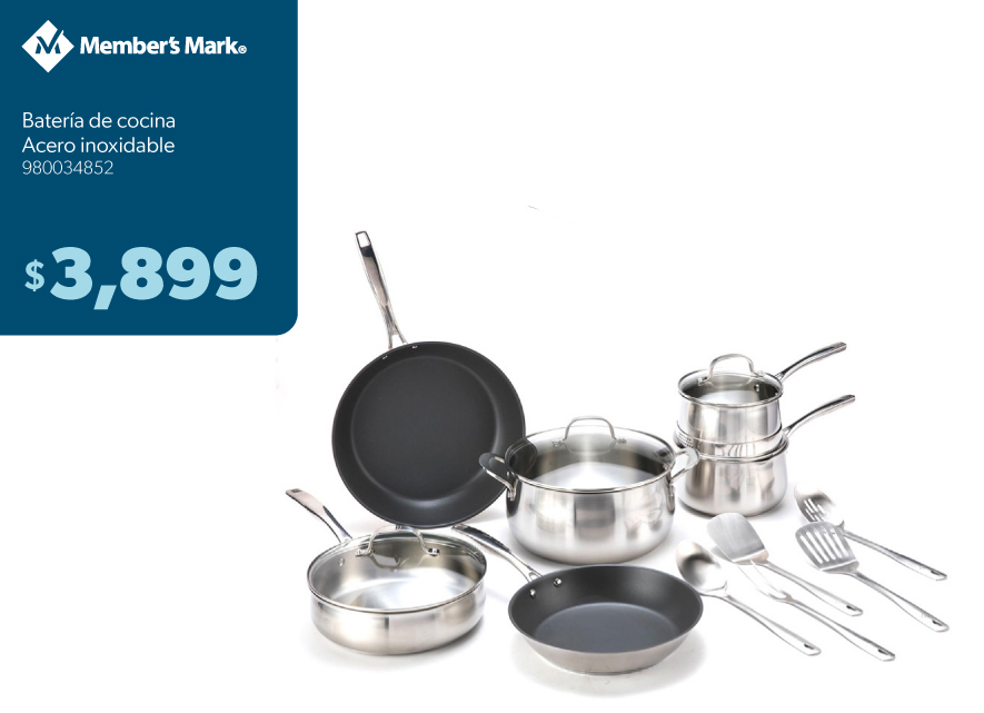 Bateria de cocina acero inoxidable