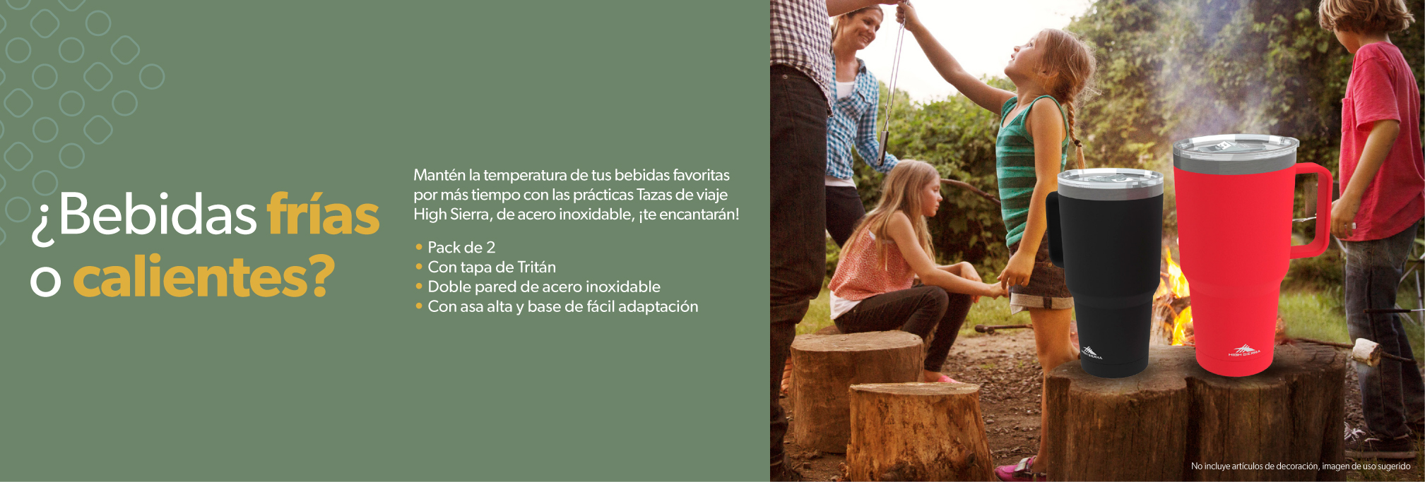 Bebidas frias o calientes
