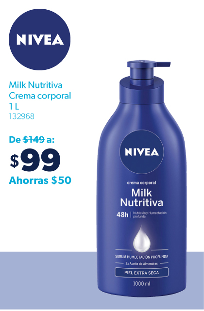 Crema corporal Milk nutritiva