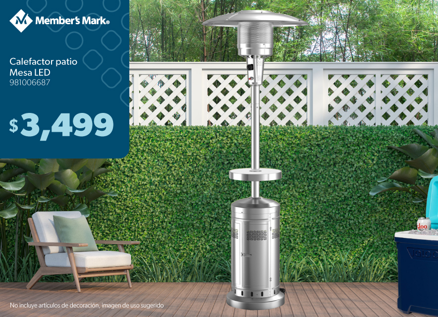 Calefactor patio mesa LED