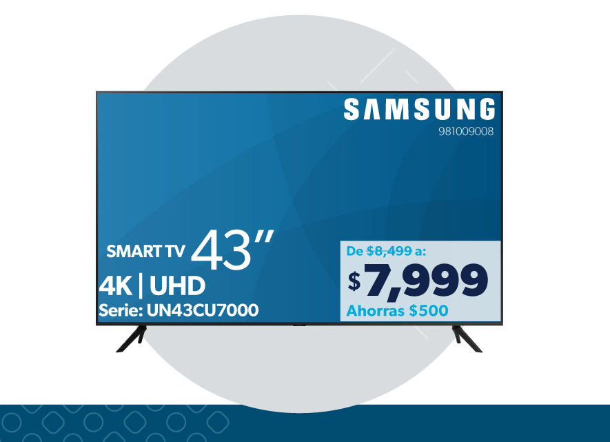 Smart TV 4K 43 pulgadas