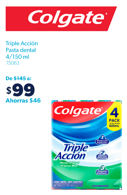 Pasta dental Triple accion