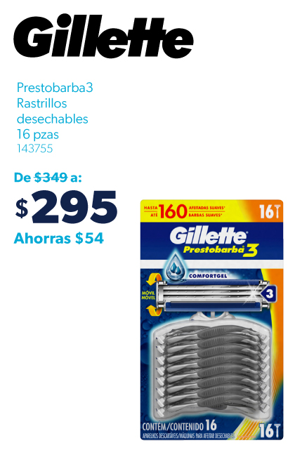 Rastrillos desechables Prestobarba 3