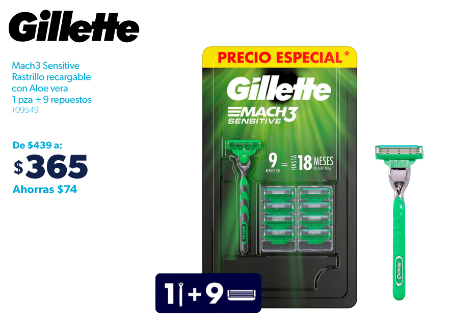 Rastrillo recargable con aloe vera