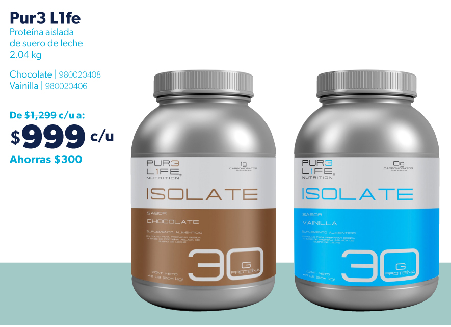 Proteina aislada de suero de leche