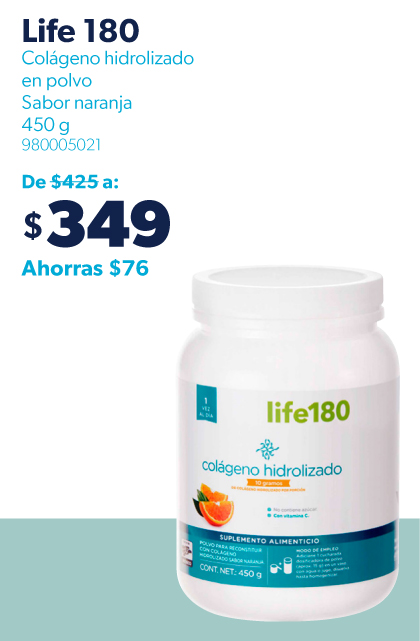 Colageno hidrolizado el polvo Sabor naranja