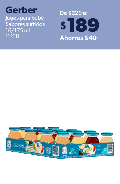 Jugos para bebe sabores surtidos