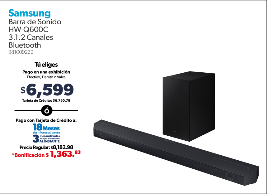 Barra de sonido Q600