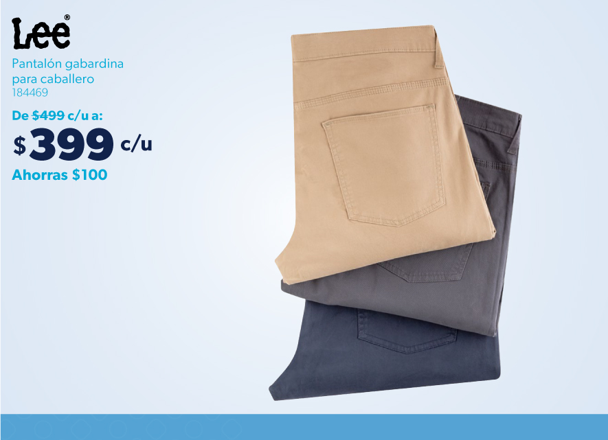 Pantalon gabardina para caballero