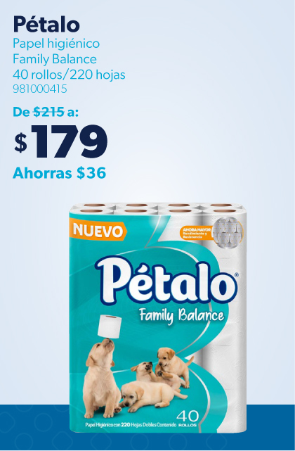 Papel higienico family balance