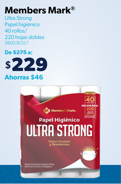 Papel higienico ultra strong