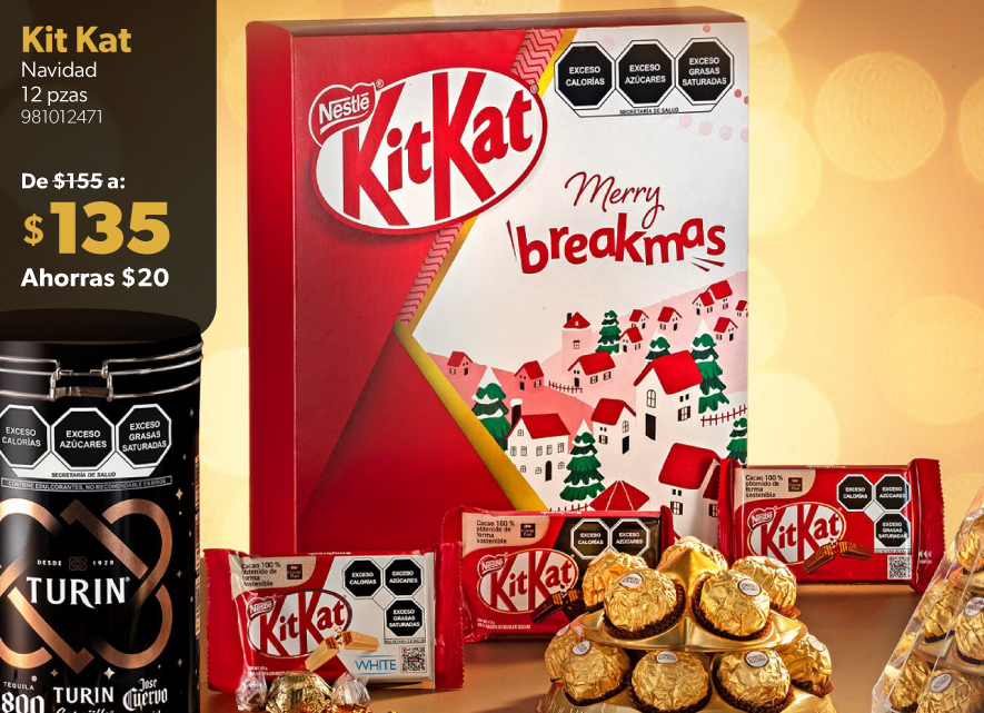 Chocolates navidad Kit Kat