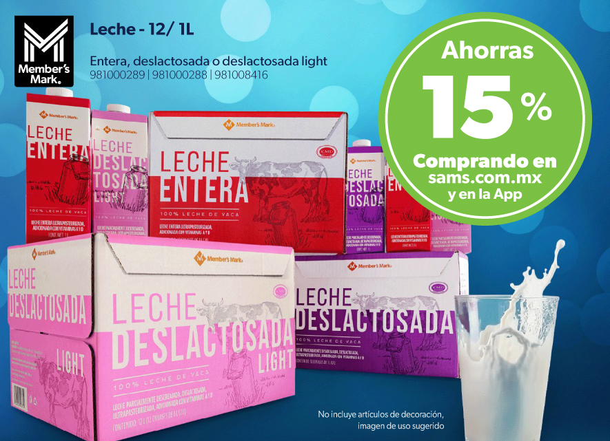 Leche varias presentaciones