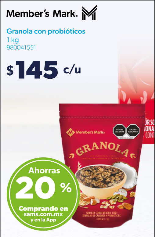 Granola con probioticos