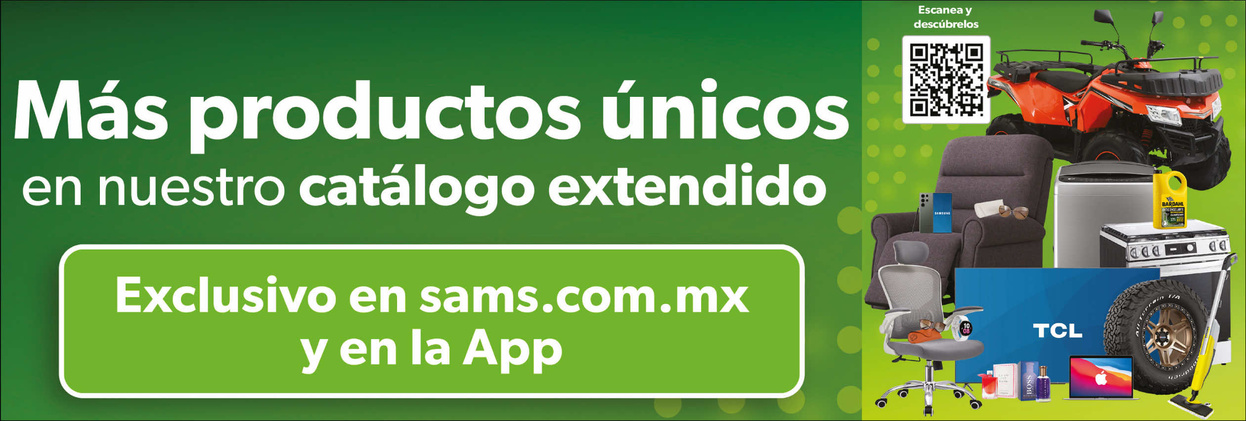Mas productos unicos en nuestro catalogo extendido