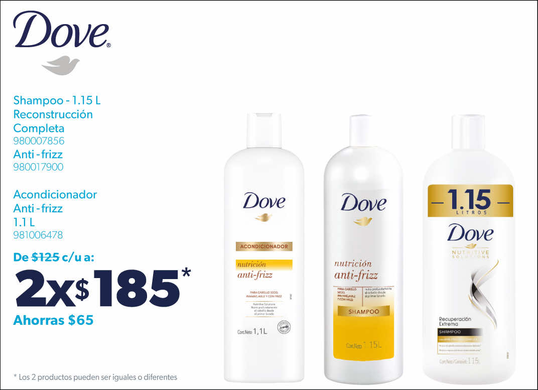 Shampoo reconstruccion antifrizz acondicionador