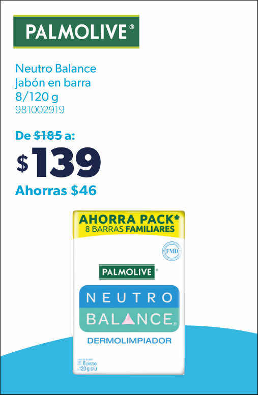 Jabon en barra neutro