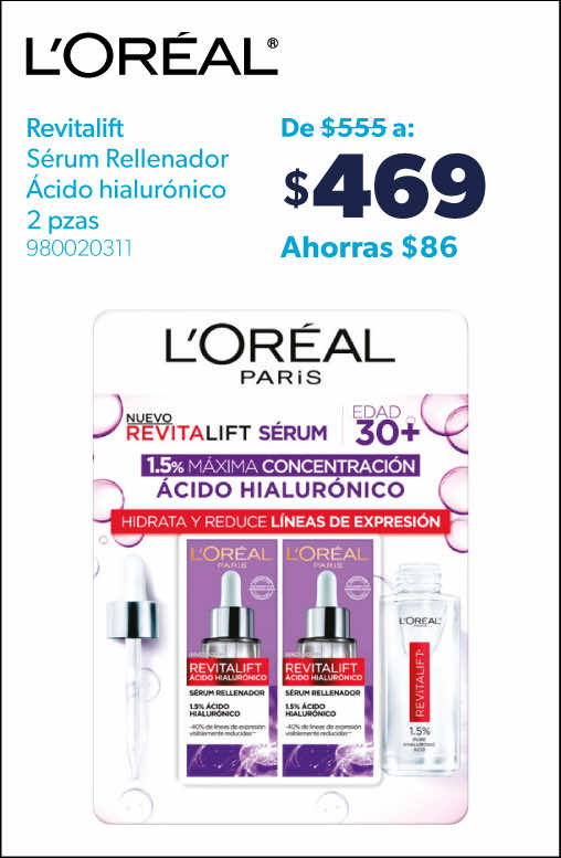 Serum rellenador