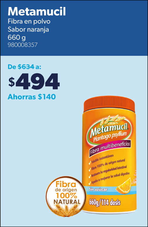 Fribra en polvo sabor naranja