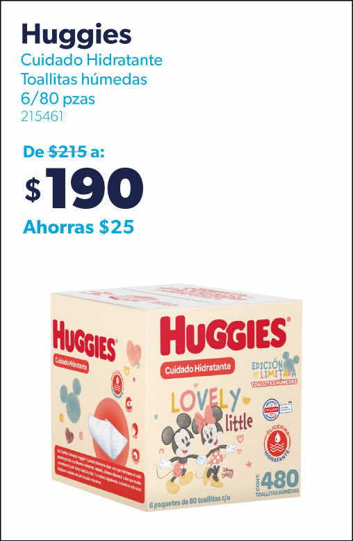 Toallitas humedas cuidado hidratante