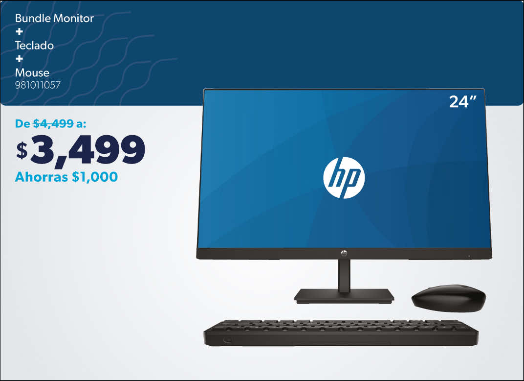 Bundle monitor + teclado