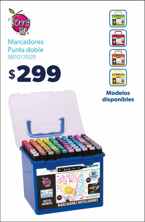 Marcadores punta doble