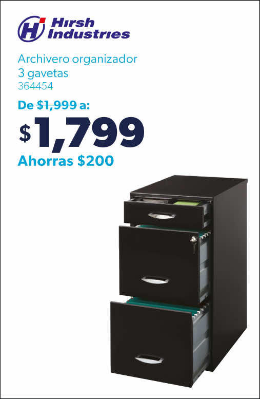 Archivero organizador 3 gavetas