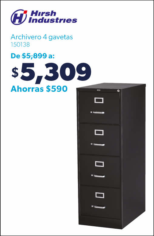 Archivero 4 gavetas