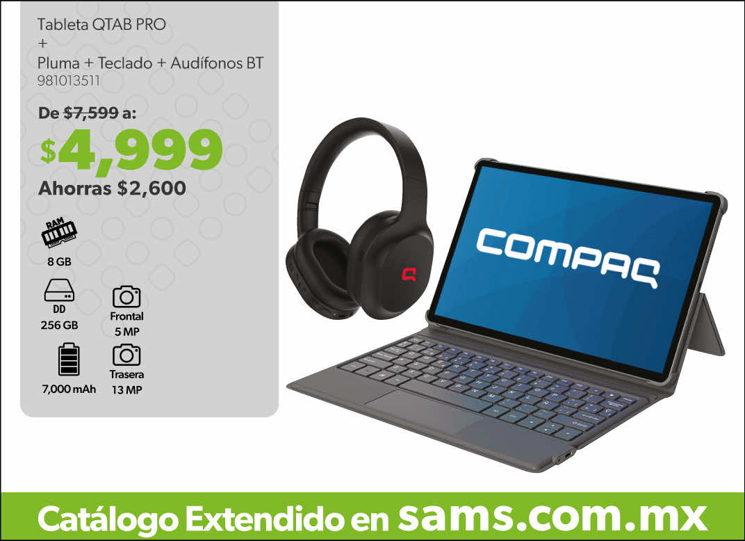 Tableta pluma teclado audifonos