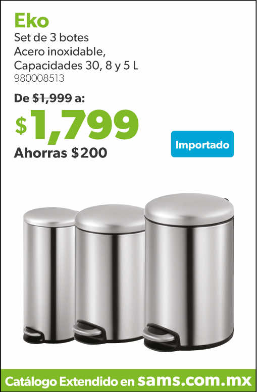 Set de botes acero inoxidable