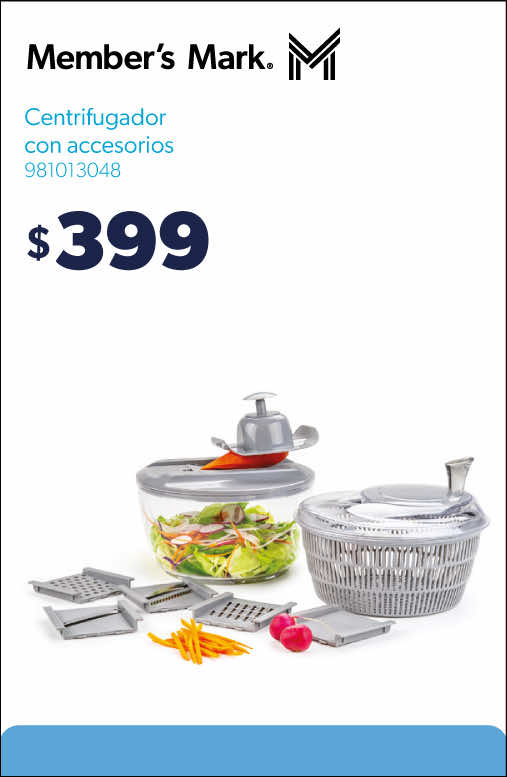 Centrifugador con accesorios