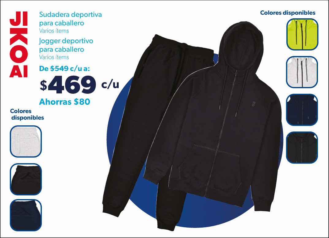 Sudadera deportiva para caballero