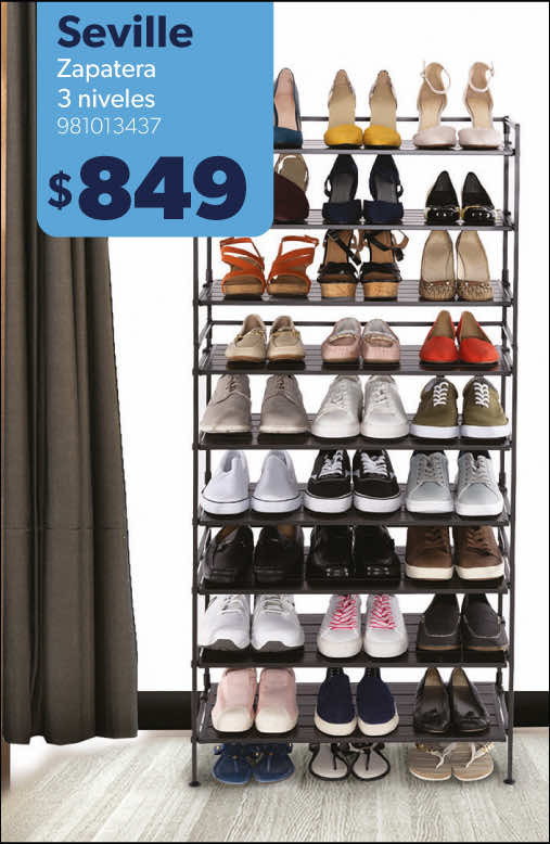 Zapatera tres niveles