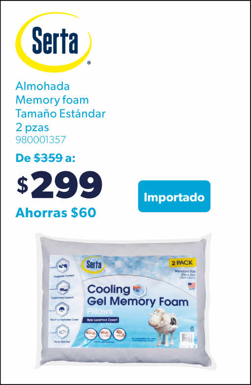 Almohada memory foam