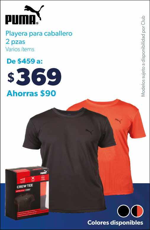 Playera para caballero 2 piezas
