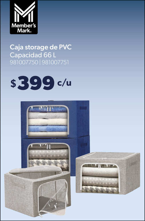Caja storage de PVC