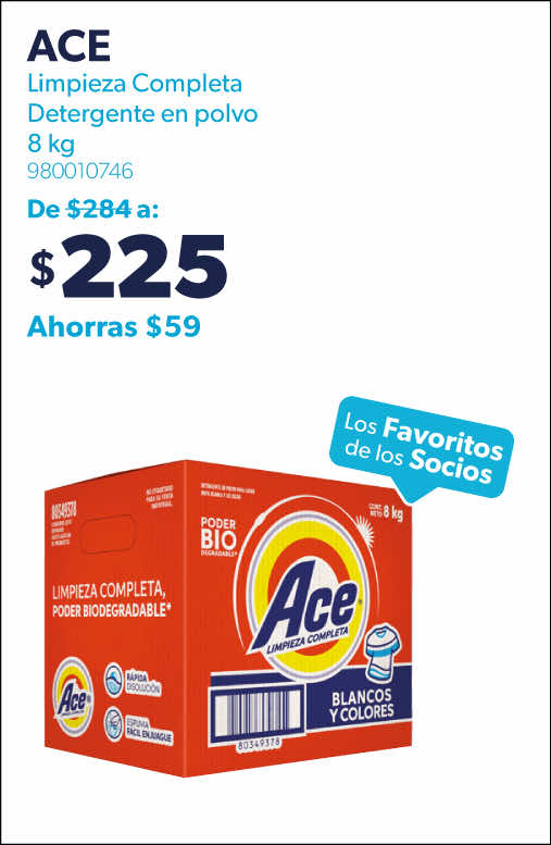Detergente en polvo