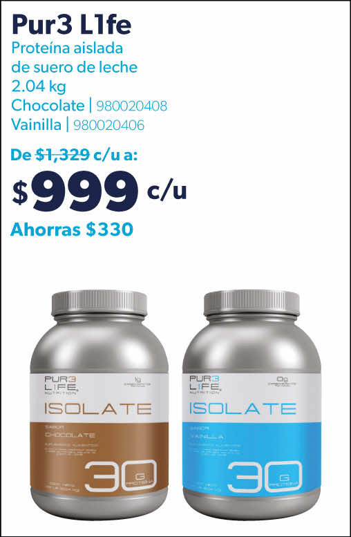 Proteina aislada de suero de leche