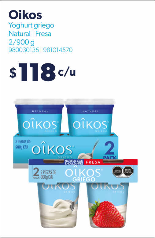 Yoghurt griego natural