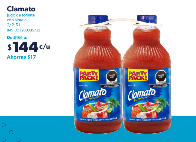 Jugo de tomate con almeja