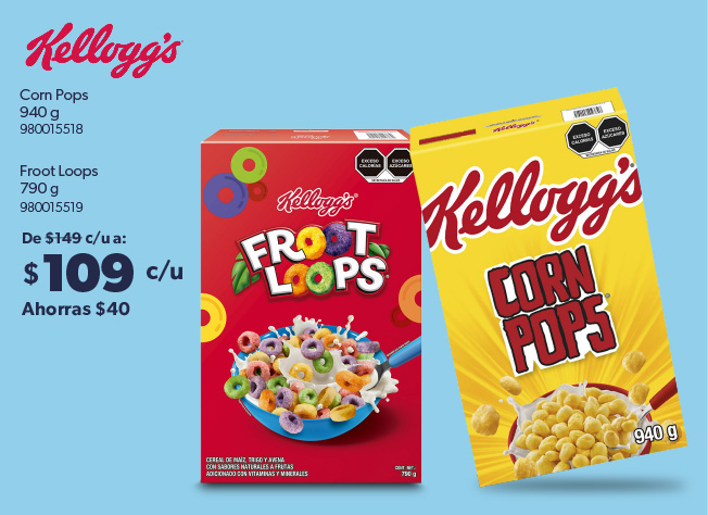 Corn Pops y Froot Loops