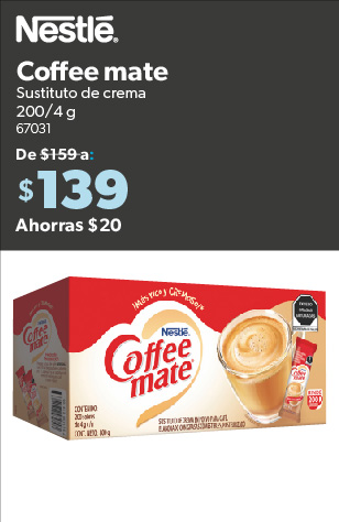 Sustituto de crema Coffee Mate