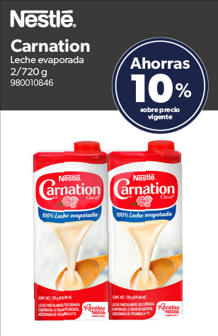 Leche evaporada Carnation