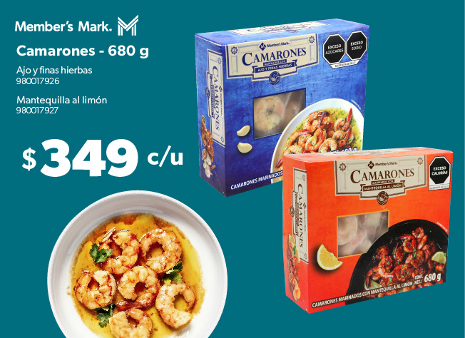 Camarones ajo mantequilla hierbas finas