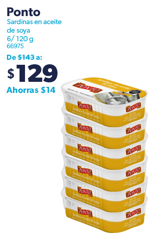 Sardinas en aceite de soya