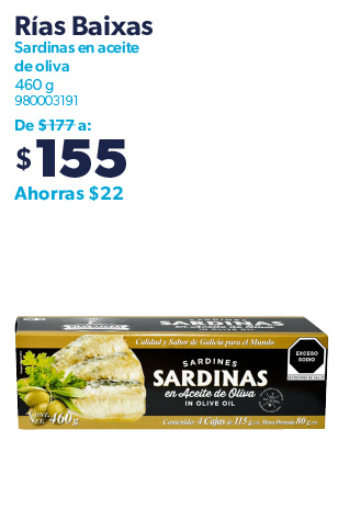 Sardinas en aceite de oliva