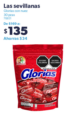 Glorias con nuez