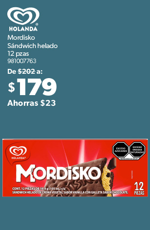 Mordisko sandwich helado