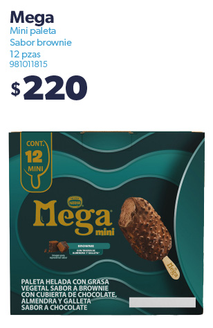 Mini paleta brownie