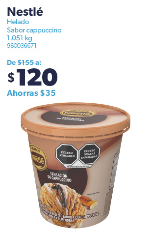 Helado capuccino